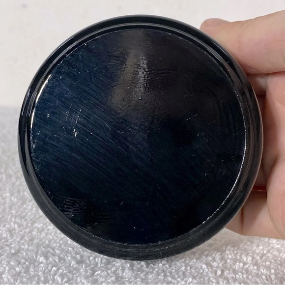 Vintage Holiday International Casino Black Glass Ashtray Trinket Dish - Picture 6 of 10